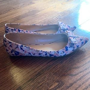 SOLD. J. Crew pink and blue flats